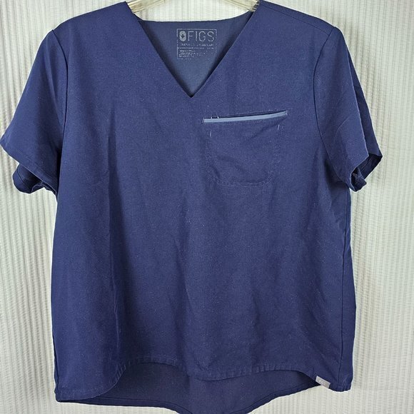 FIGS technical collection Navy‎ Blue Scrub Top See Desc. Measurements - Picture 8 of 8